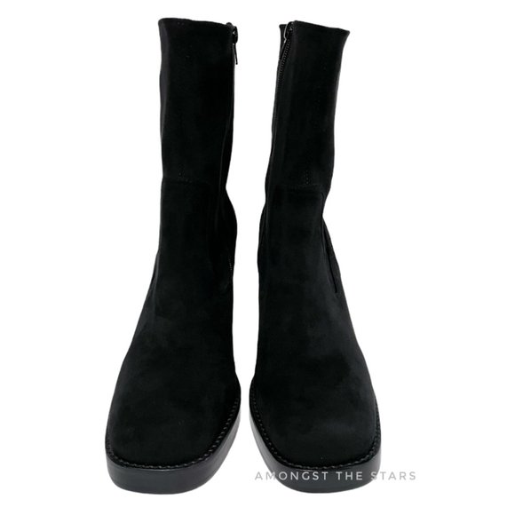 Jeffrey Campbell Maxen Black Suede Booties - Picture 5 of 9